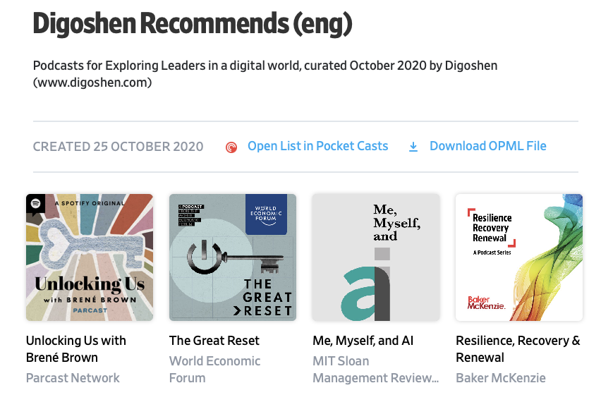 recommended podcasts