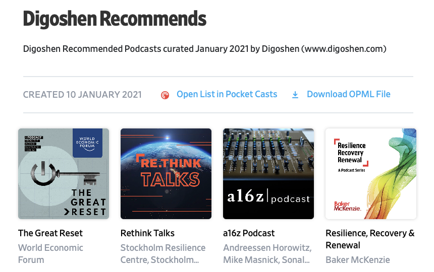 recommended podcasts